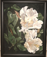 Painting of white gardenias