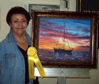 Mary with her painting