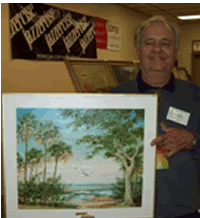 Sterner with oil painting of low tide