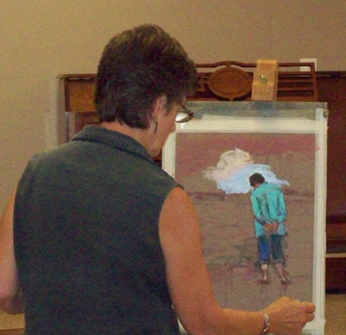 Eva Allen demo in pastels